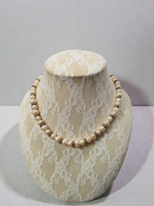 Zuchtperlen Halskette (neu, handgemacht)