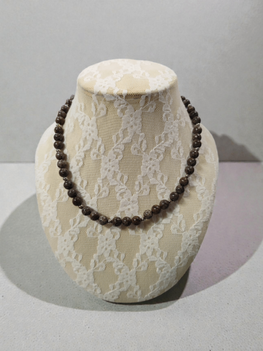 Obsidian Halskette (neu, handgemacht)