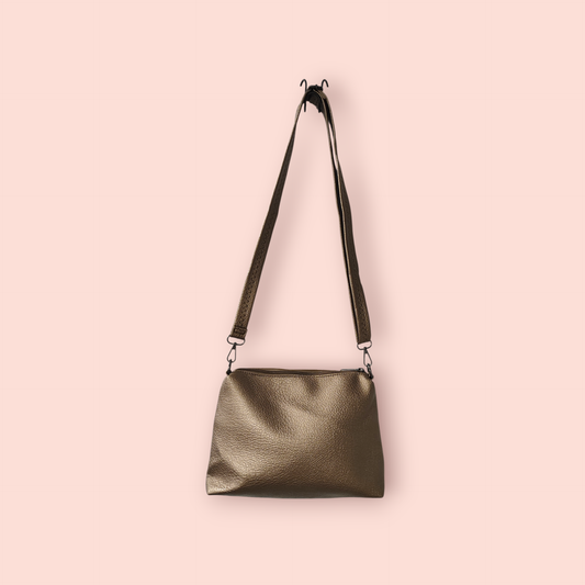 Kunstleder Tasche Gold