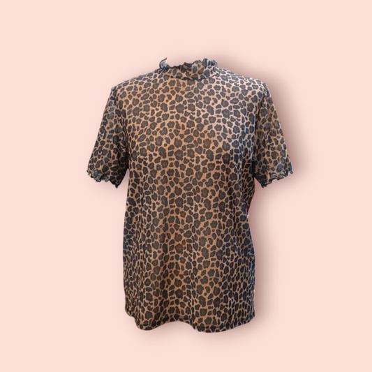 Only Bluse L Leopardenprint