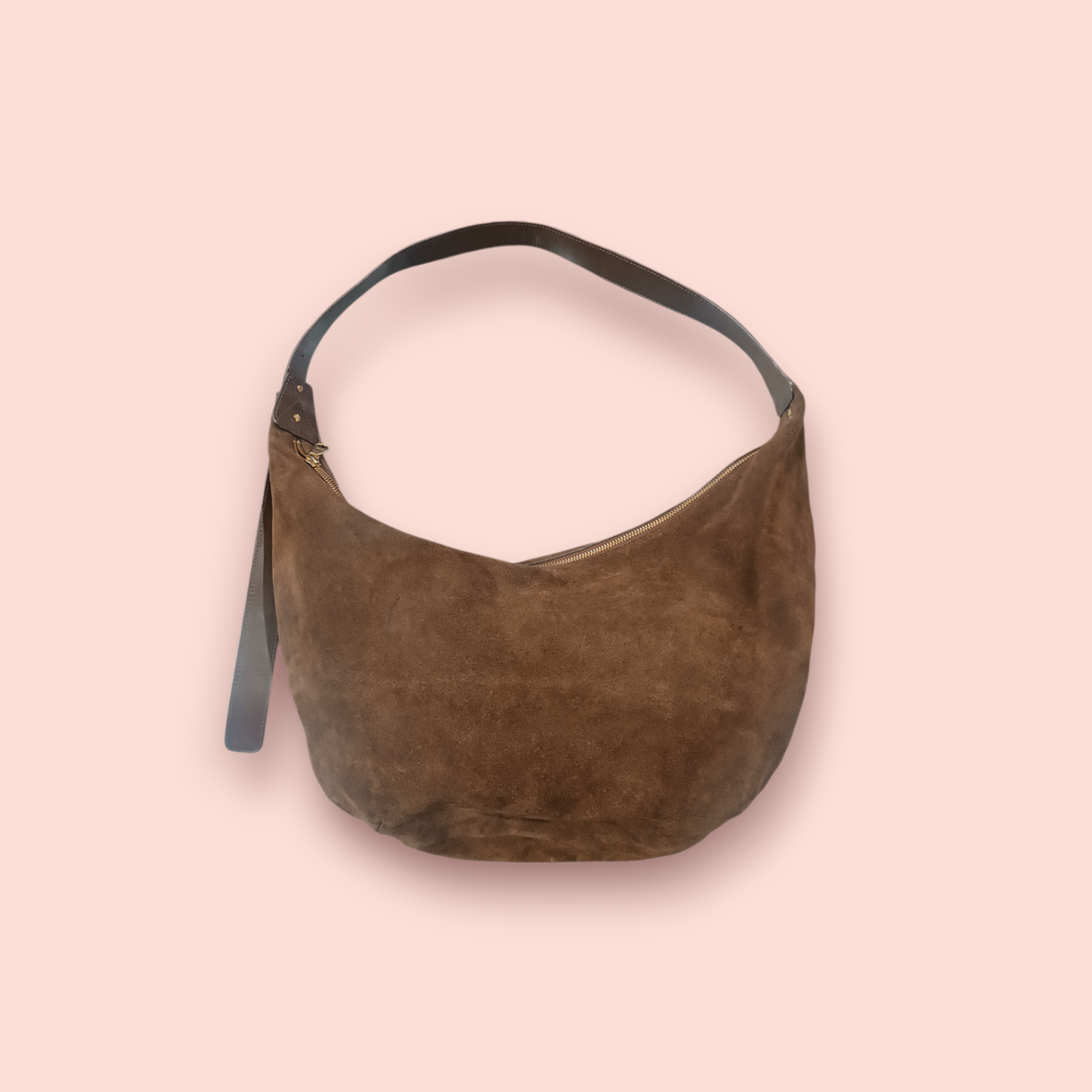 Arket Veloursledertasche Braun