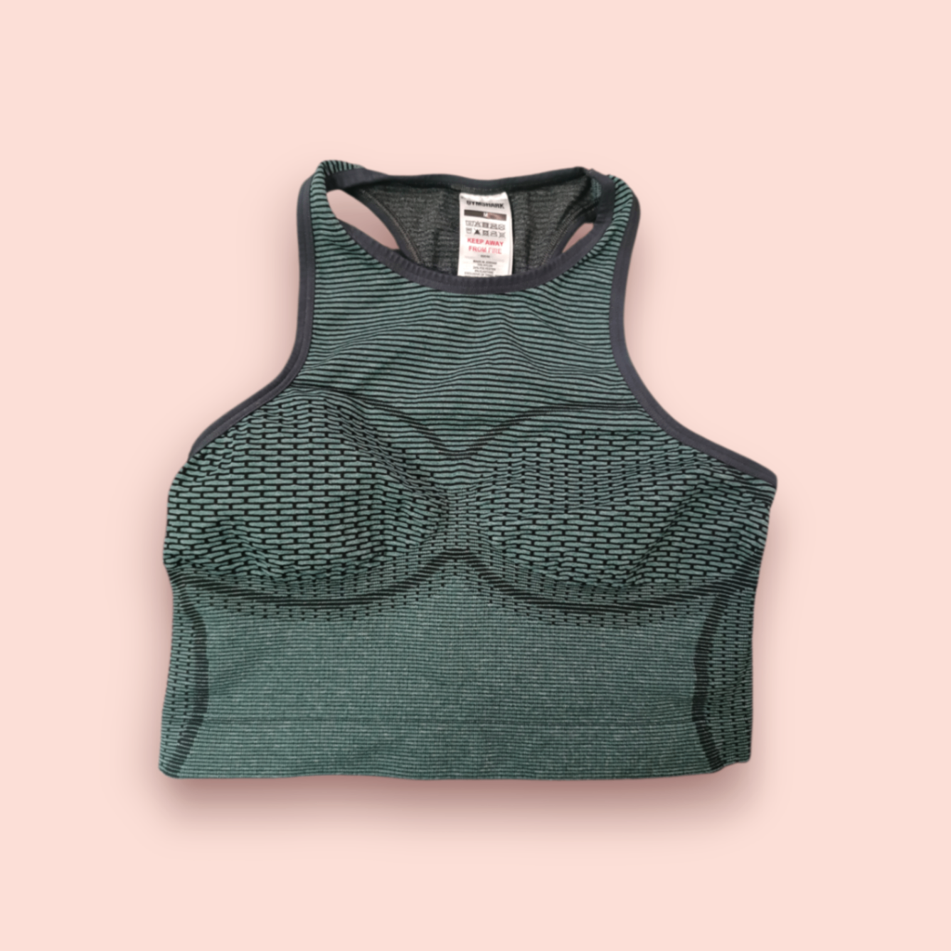 Gymshark Top M Dunkelgrün, Schwarz