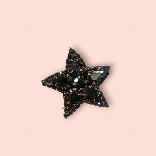 Jones Brosche Schwarzer Stern