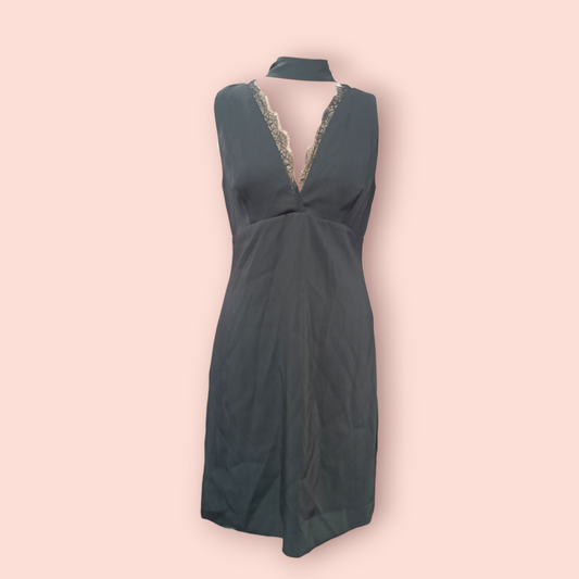 Mango Kleid L Schwarz
