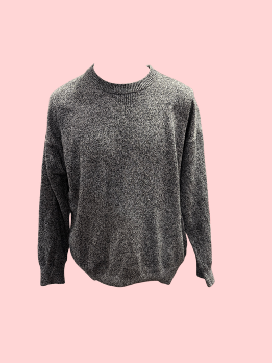 H&M Sweatshirt L Grau-Meliert