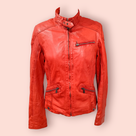 Echtlederjacke S Rot