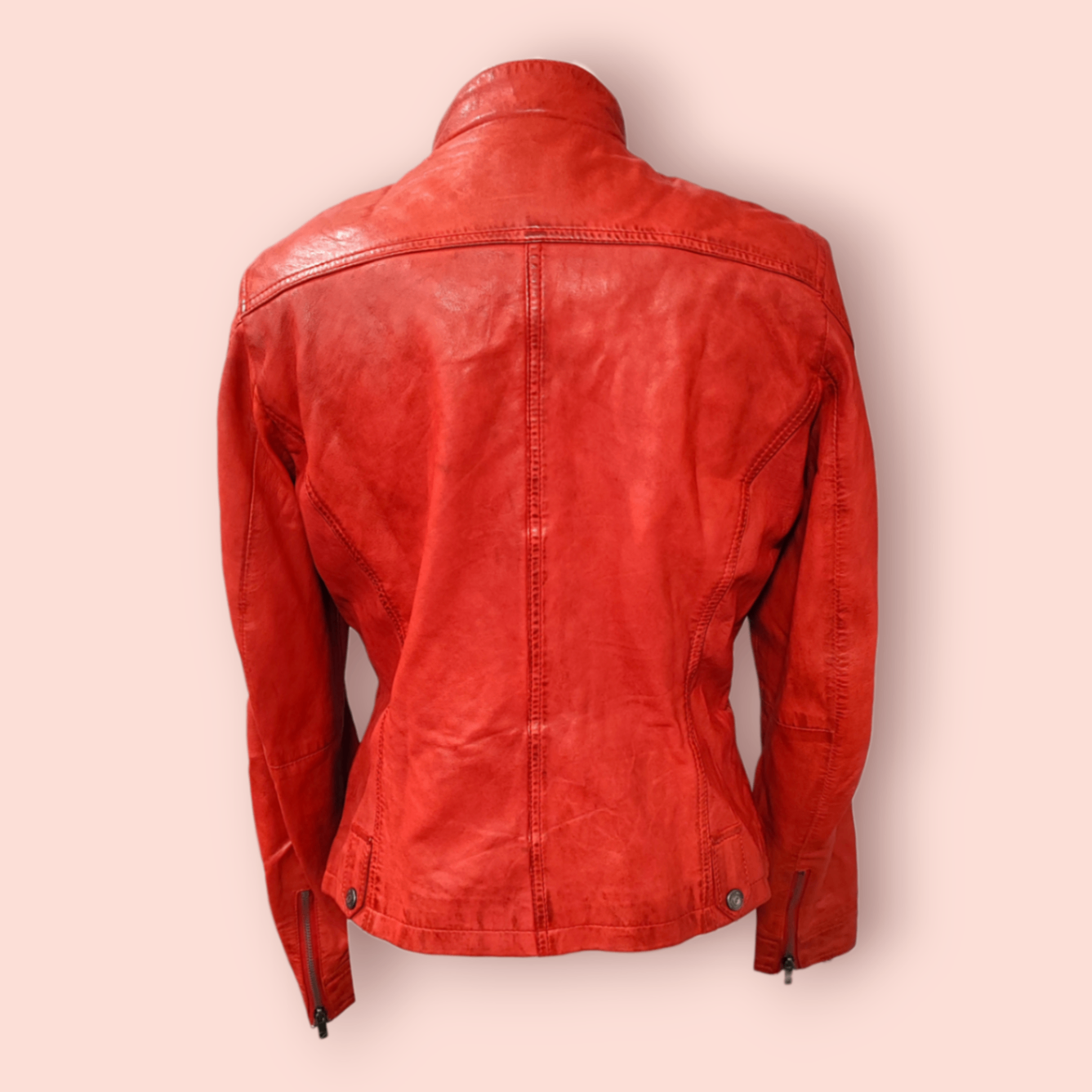 Echtlederjacke S Rot