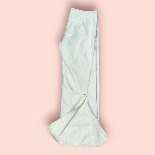 Hose mit Reisverschluss M Beige