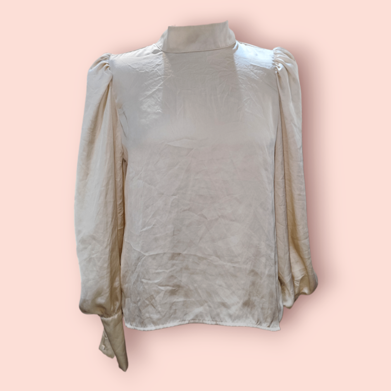 Gina Tricot Bluse M Beige