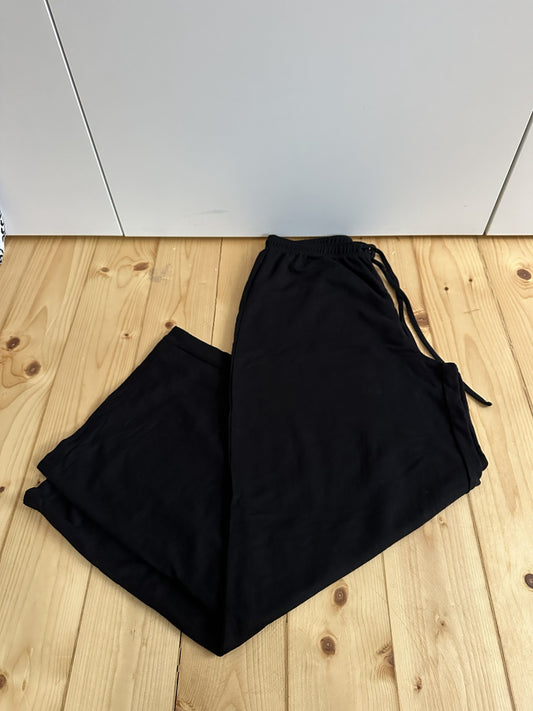 Loose Stoff Hose Schwarz