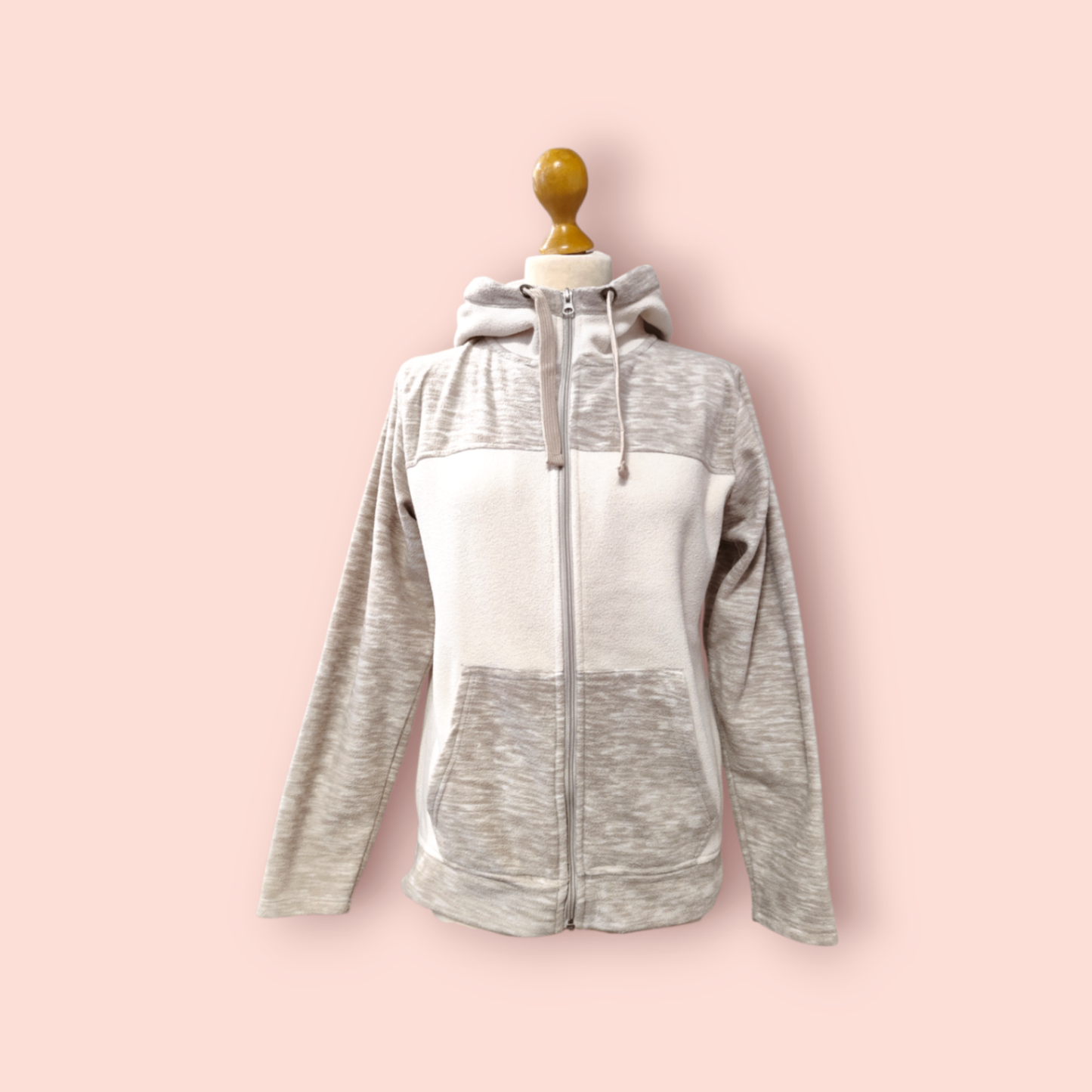 R.S. College Jacke L Beige und Weiß