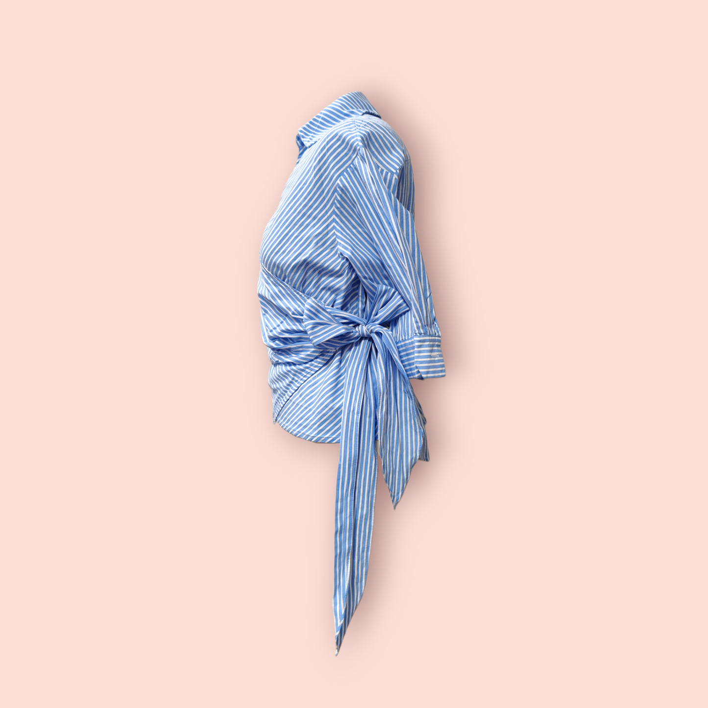 Dazy Bluse S Blau mit weißen Streifen