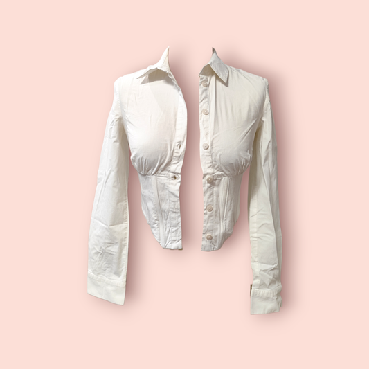 Bershka Bluse S Weiß