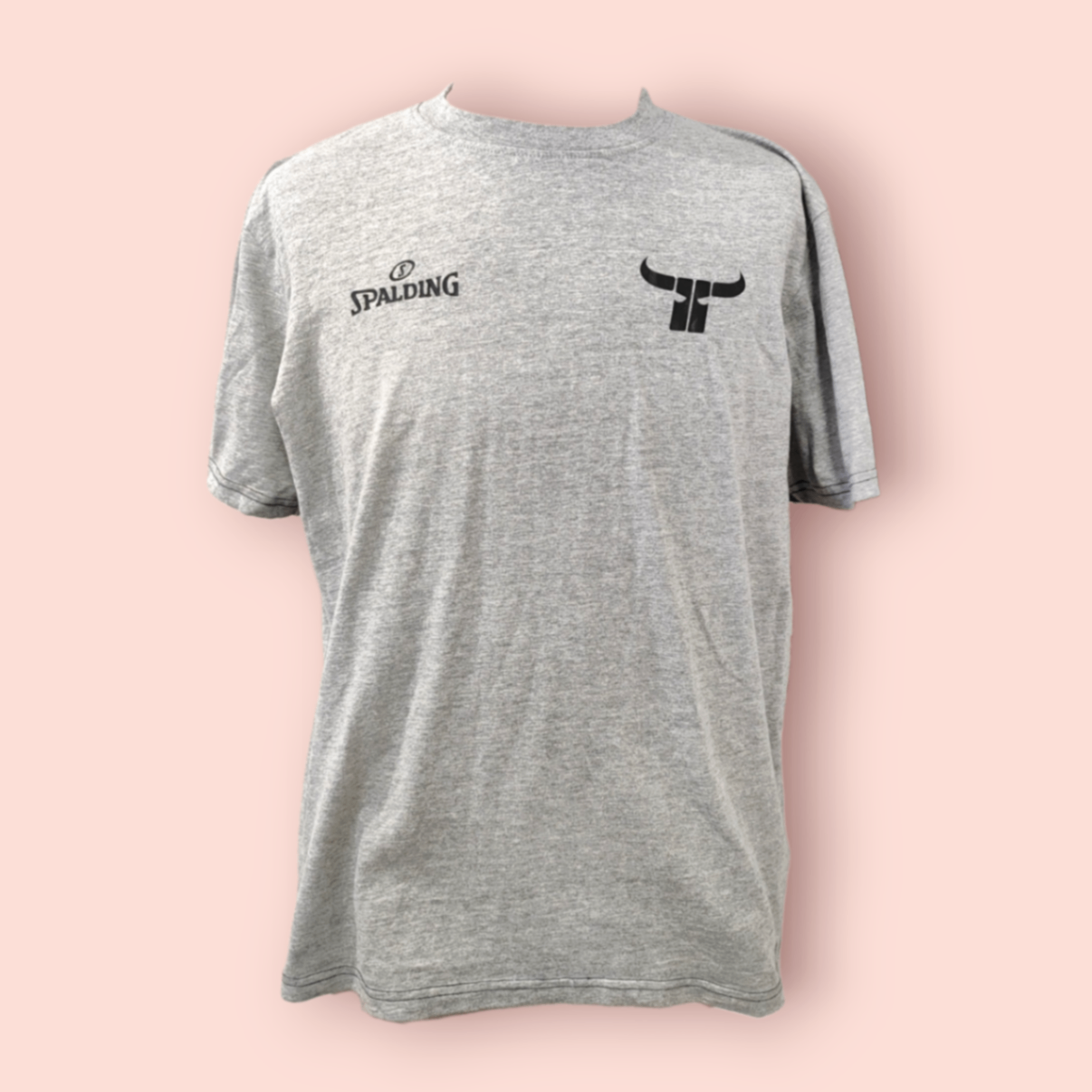 Spalding T-Shirt M Grau