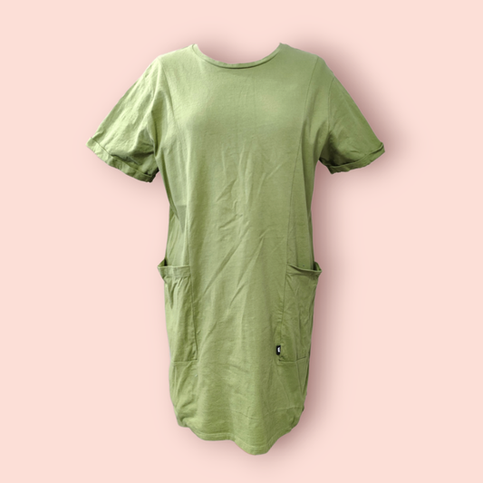 Retro Jeans Kleid XL Hellgrün