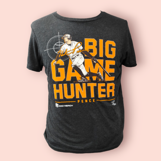Hunter Pence Merch T-Shirt XL Grau mit Sport-Aufdruck