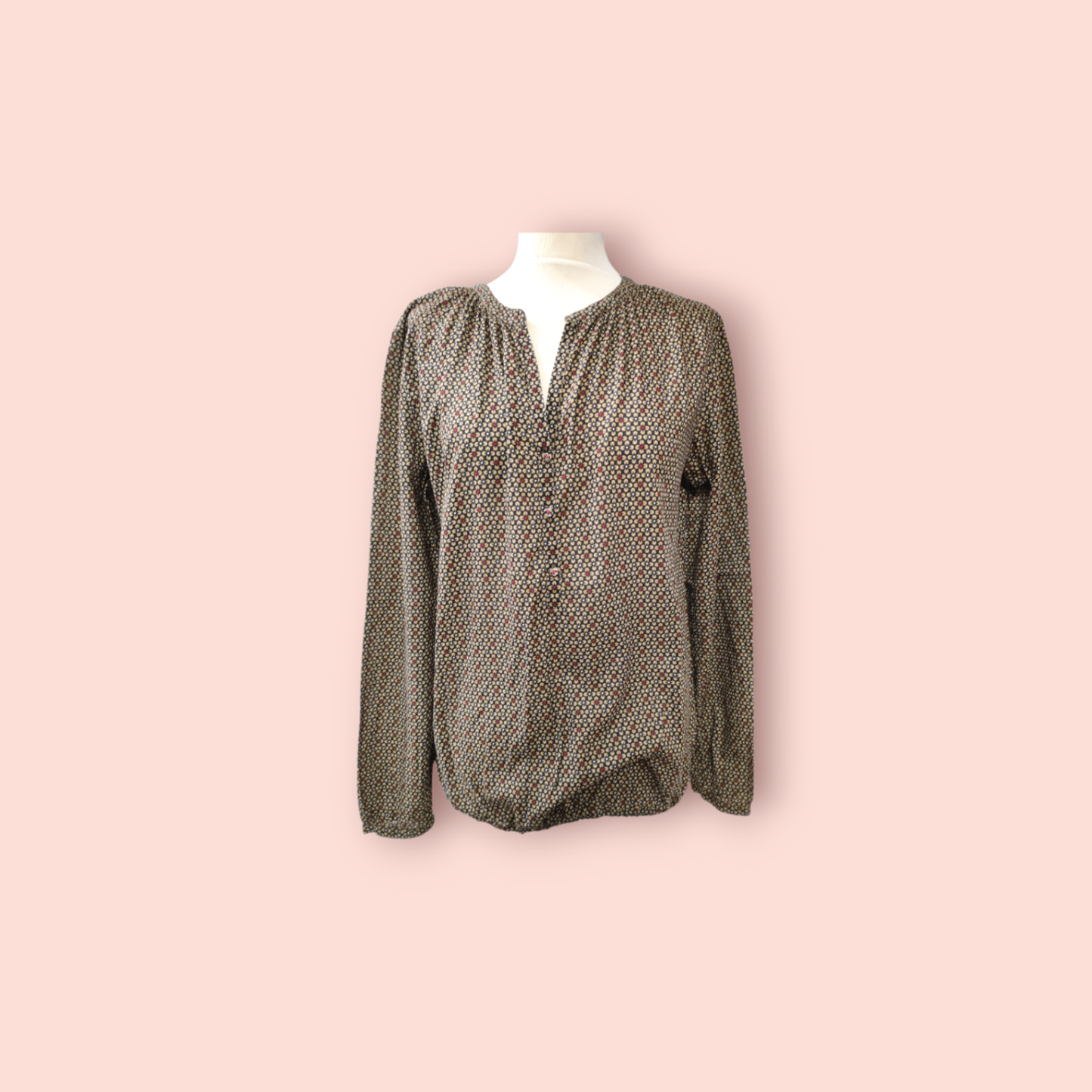 Marc O'Polo Bluse 42 mit Blumenmuster