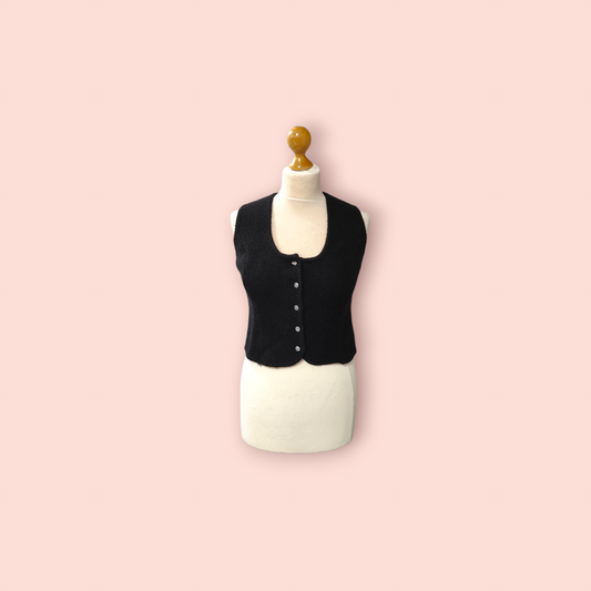 Wollweste XS schwarz