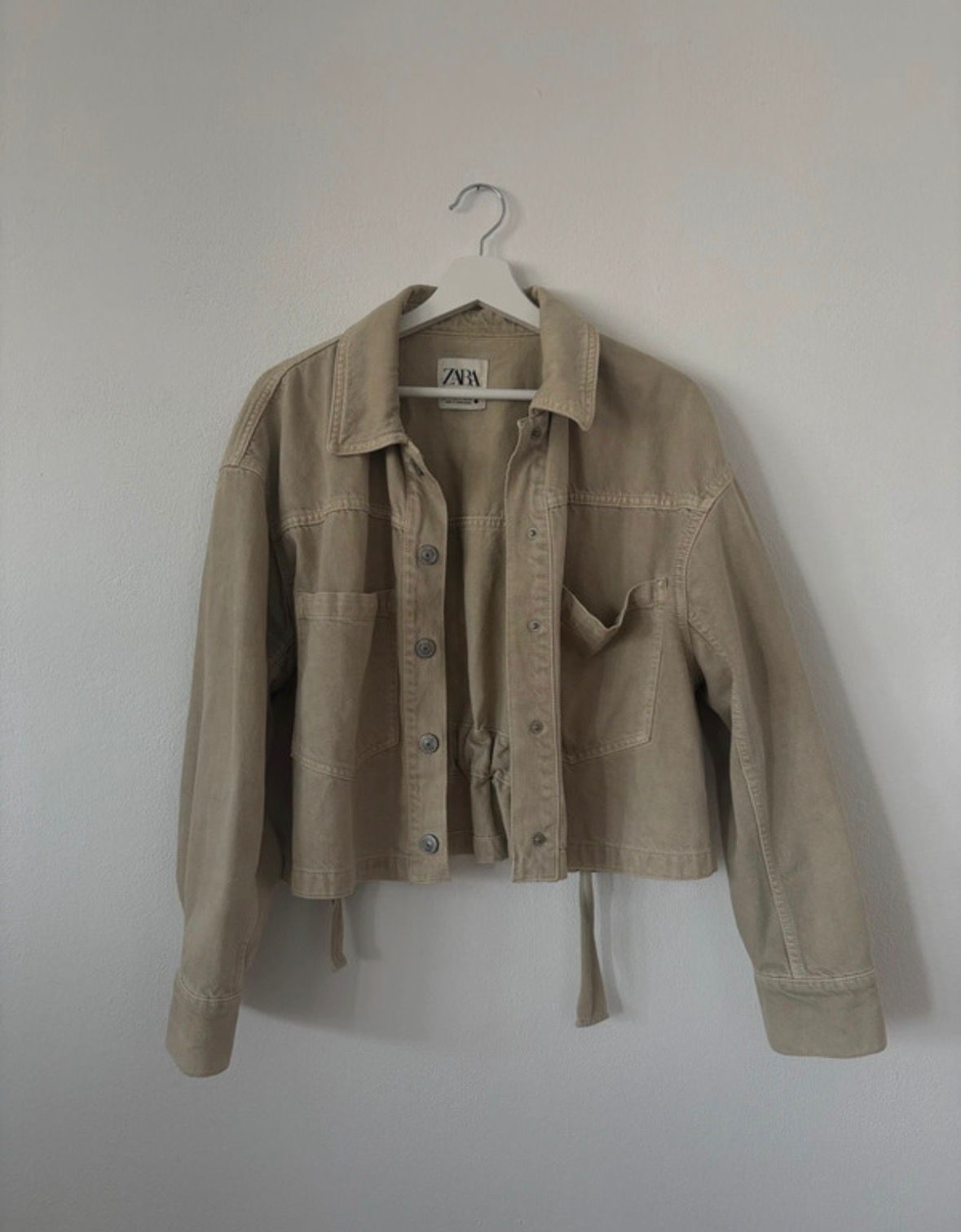 ZARA Jacke M Beige