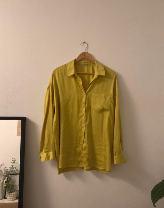 Pull&Bear Hemd M-L Gelb