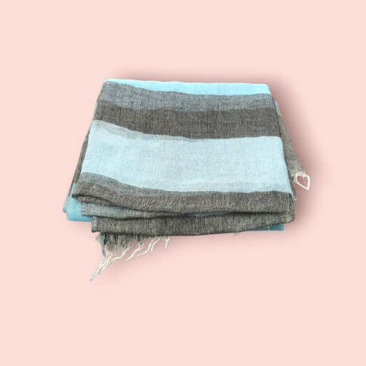 Esprit Tuch/Schal One Size Multicolor (Pink, Blau, Grau mit weißen Musterungen)