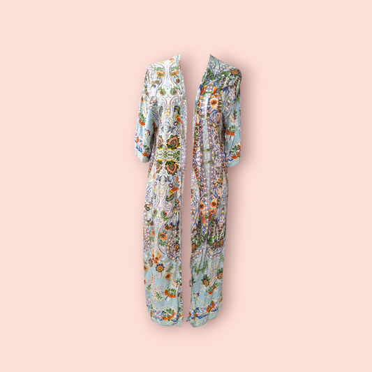 Cardigan S/M Bunt/Floral