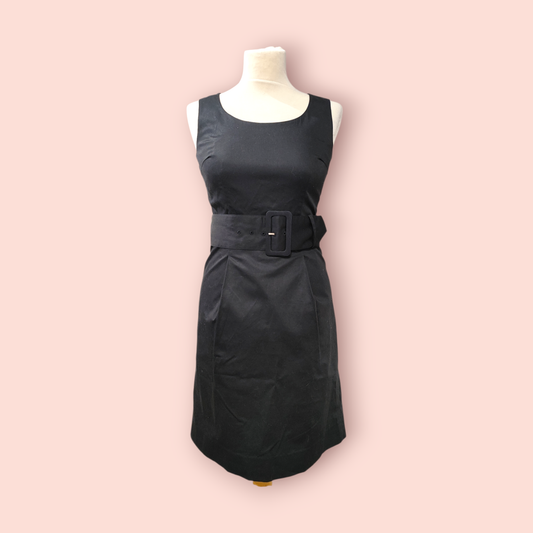 H&M Kleid S Schwarz mit Gürtel