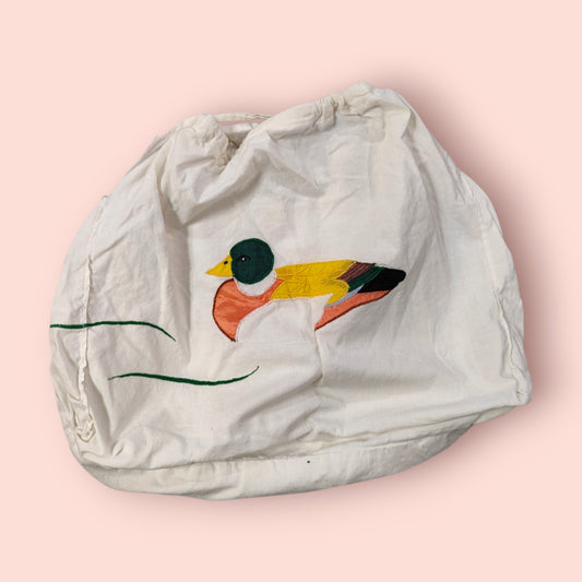 Tasche weiß mit Ente
