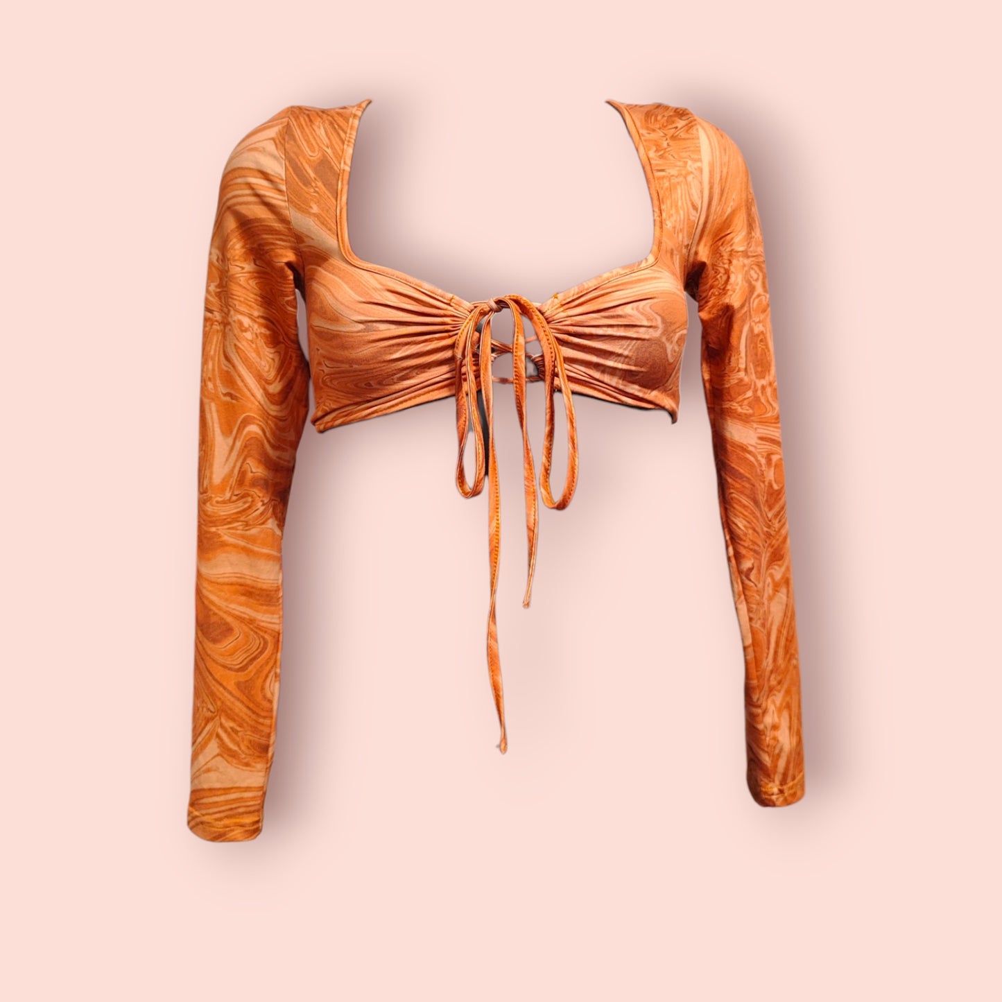 Shein Top Langarm S Orange