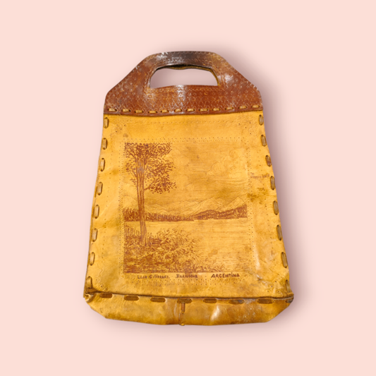 Handgefertigte Echtledertasche