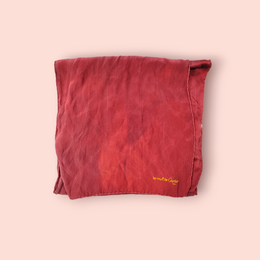 les mus de Cartier Schal Rot