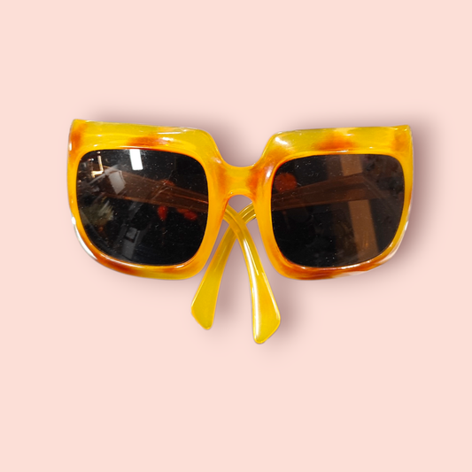 60s true Vintage Sonnenbrille Gelb/orange