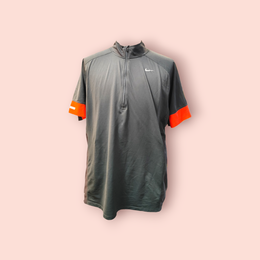 Nike Sportshirt L mit Reißverschluss