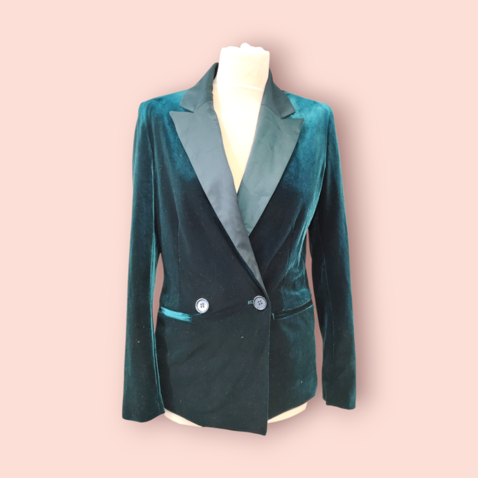 Pull & Bear Black Label Blazer XS Dunkelgrün
