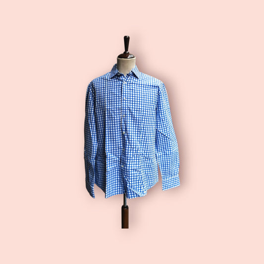 H&M Hemd L Blau und Weiß kariert