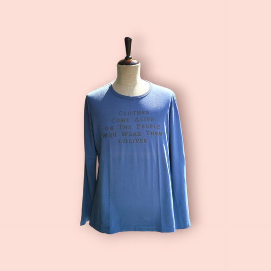 s.Oliver Langarmshirt L Blau