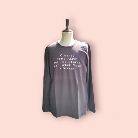 s.Oliver Langarmshirt L Braun