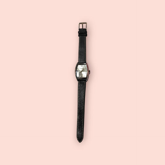 Kennedy Uhr Schwarz und Silber