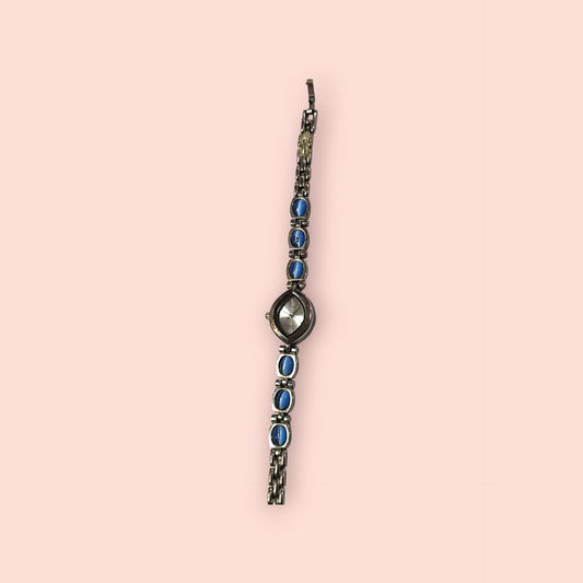Amy Vermont Armbanduhr Silber, Blau, Transparent