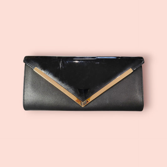 ALDO Clutch Schwarz und Gold