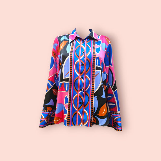 Zara Bluse L Bunt