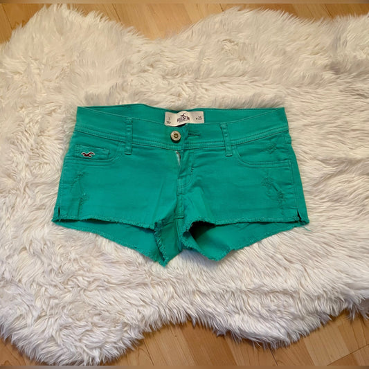 Hollister Shorts W25 Türkis
