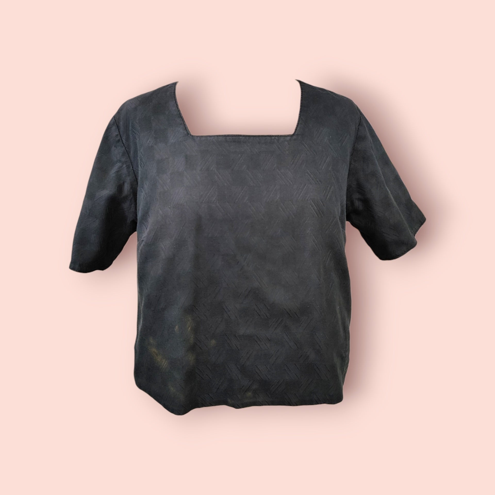 Wendbare Bluse M Beige-Schwarz