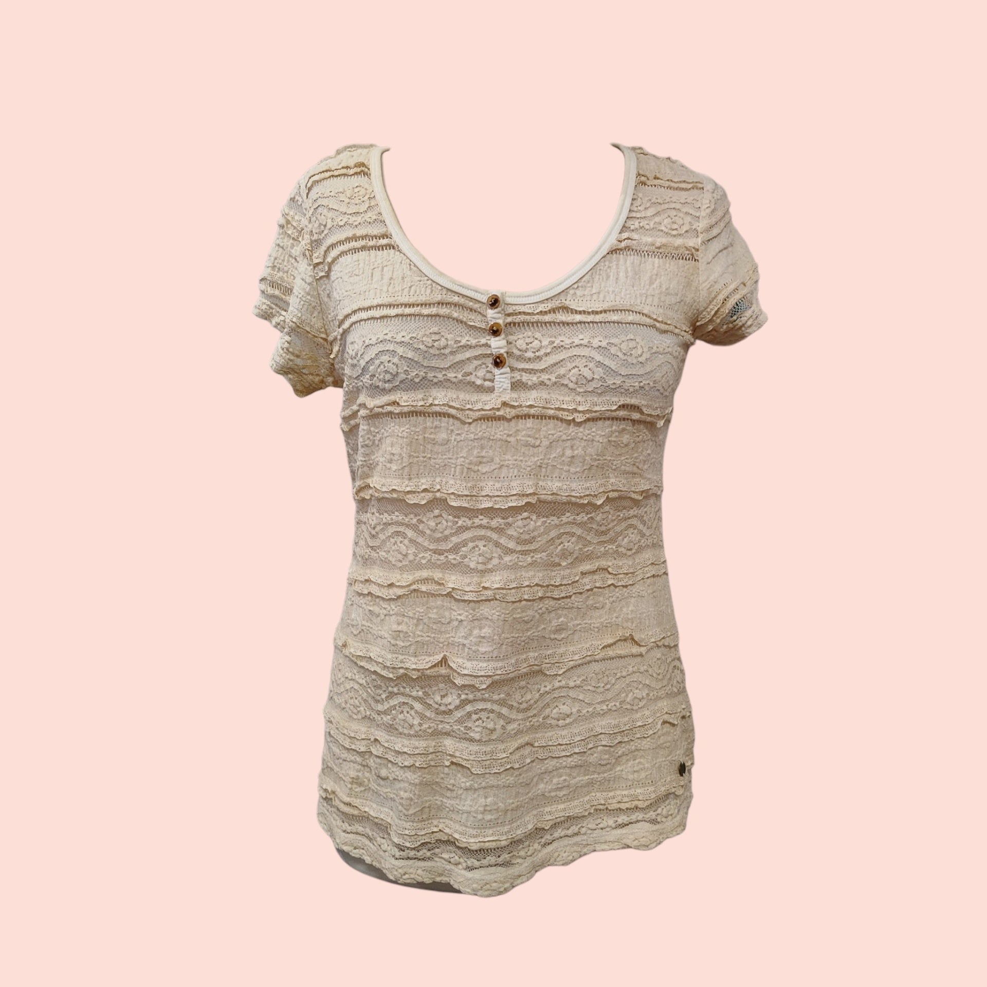 Bluse M Beige