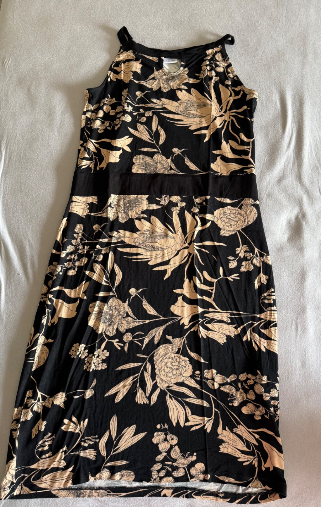 LASCANA Kleid 40 Schwarz und Beige