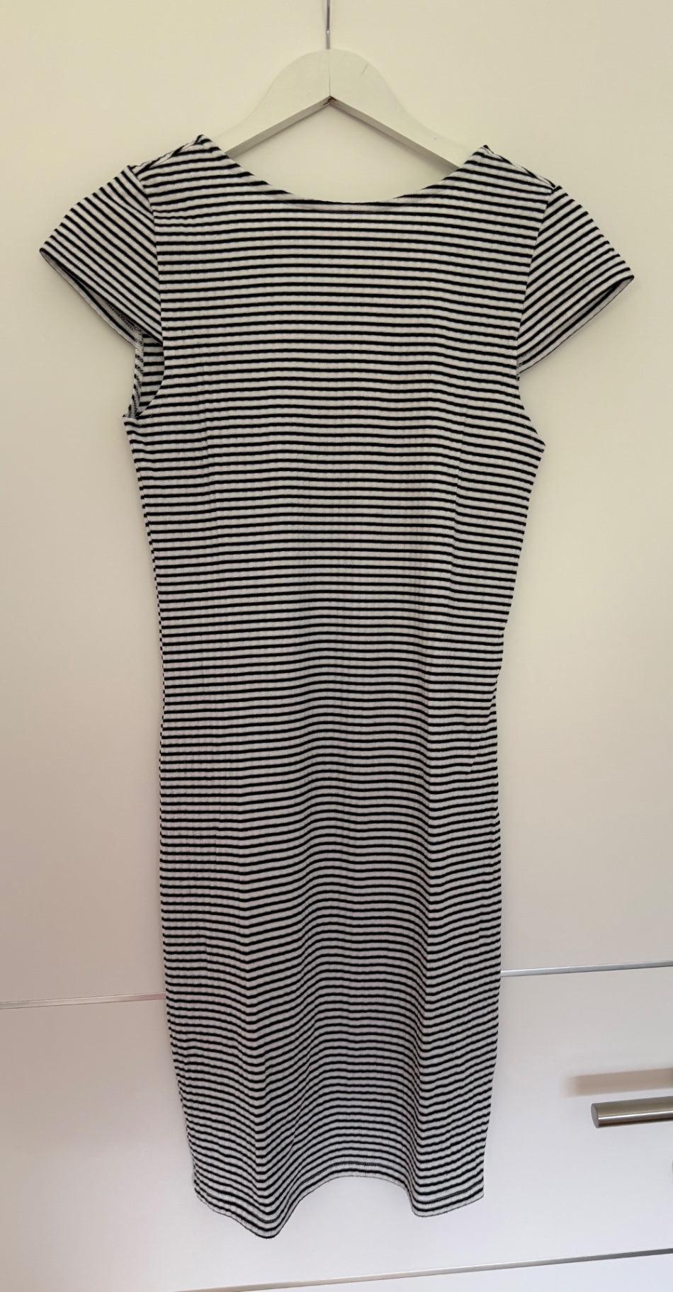 ONLY Kleid L Schwarz-weiß gestreift