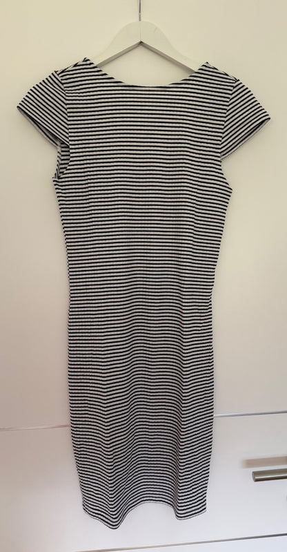 ONLY Kleid L Schwarz-weiß gestreift
