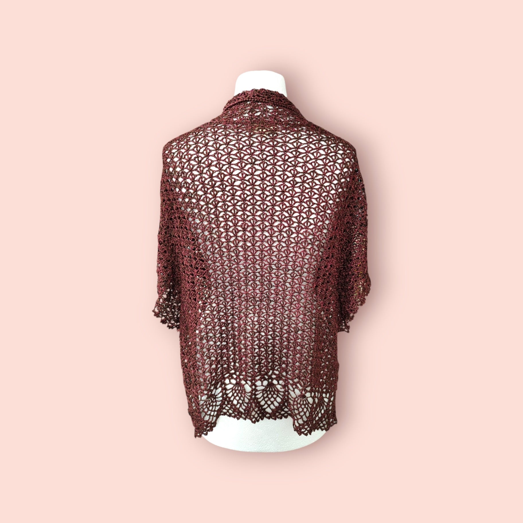 Didl Strickjacke XL Bordeaux