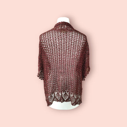 Didl Strickjacke XL Bordeaux