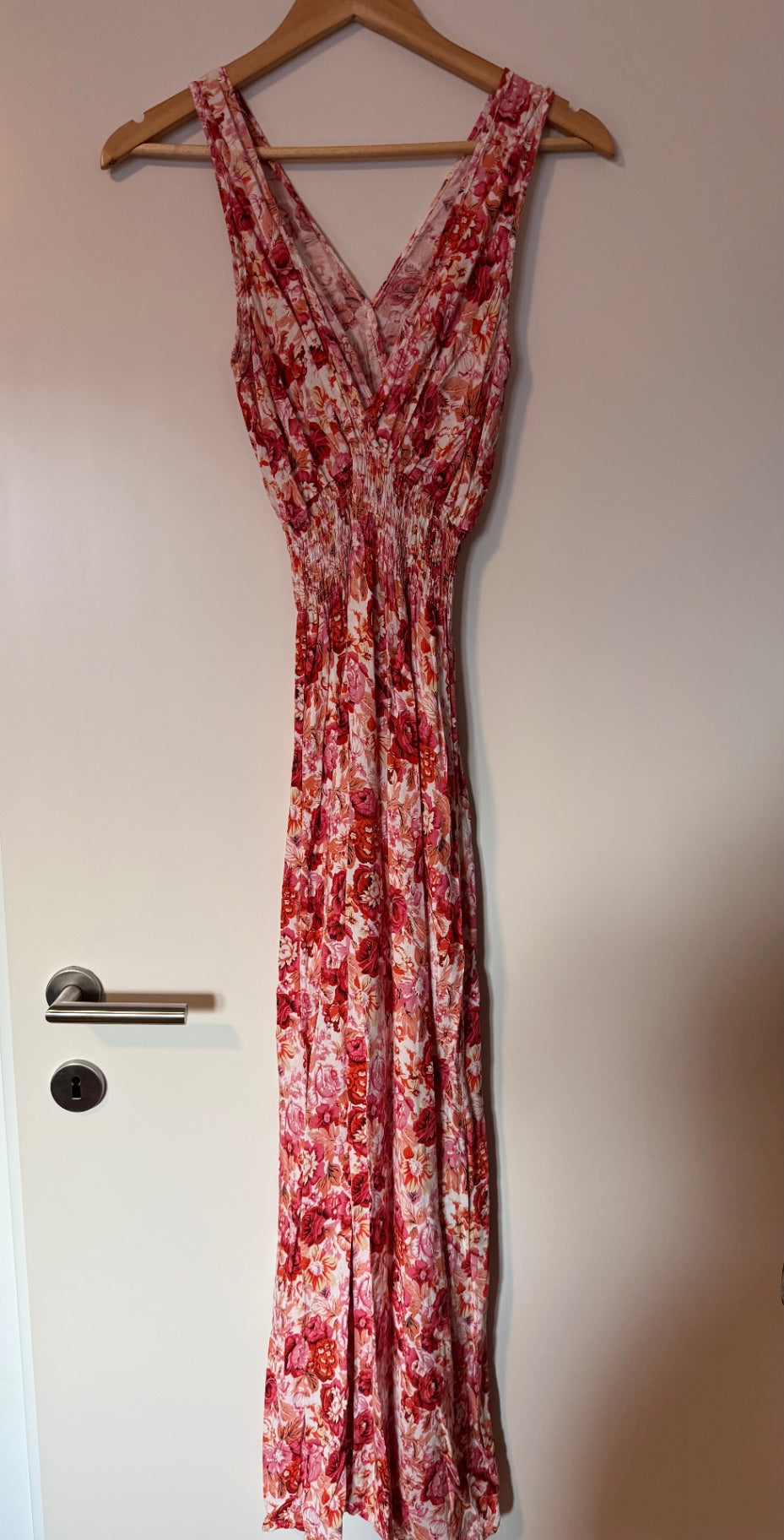 Sommer Kleid S-M Rot, Rosa, Weiß